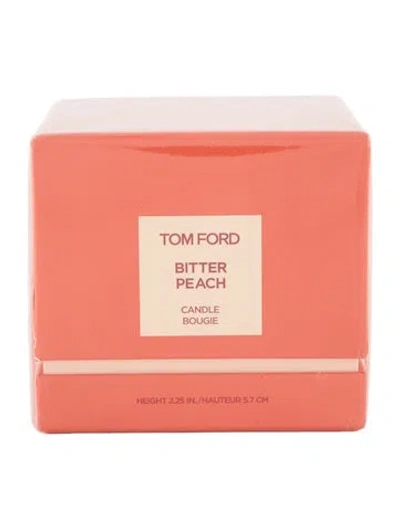 Pre-owned Tom Ford Bitter Peach Scented Candle In Orange
