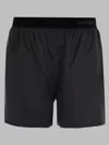 Tom Ford Peach-feel Silk Satin Pj Shorts In Black