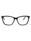 Tom Ford Geometric Frame Plain Mirror In Black