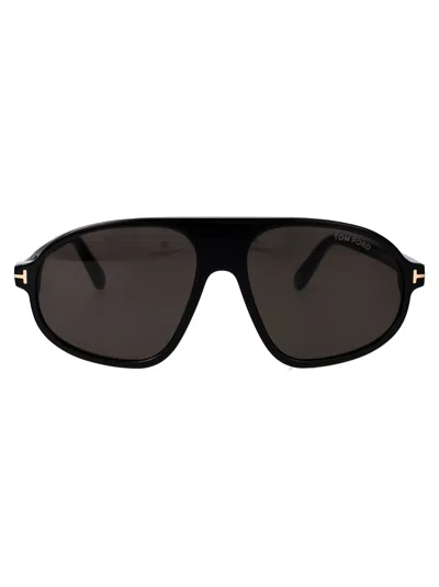Tom Ford Black Acetate Sunglasses