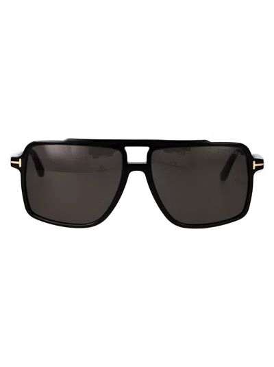 Tom Ford Black Acetate Sunglasses