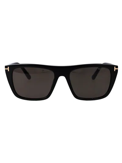 Tom Ford Black Acetate Sunglasses