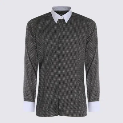 TOM FORD BLACK AND WHITE COTTON SHIRT