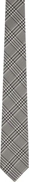 Tom Ford Black & White Mouline Prince Of Wales Tie