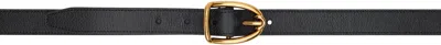Tom Ford Black Angled Buckle Belt