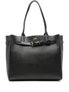 Tom Ford Black Audrey Medium Leather Tote Bag In Black