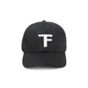 Tom Ford Black Baseball Cap With Logo Embroidery On The Front And Logo Lettering On The Rear In Cotton Man In Black