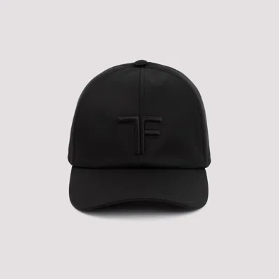 Tom Ford Black Baseball Cotton Cap