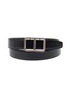 Tom Ford T Shiny Leather Belt With Silver Buckle