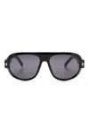 TOM FORD BLACK BLAKE PILOT-FRAME SUNGLASSES