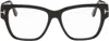 Tom Ford Black Blue Block Square Shape Glasses In 001 Black