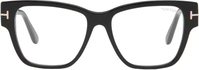 Tom Ford Black Blue Block Square Shape Glasses