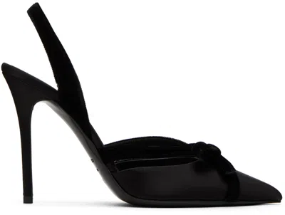 Tom Ford Black Bow Heels In 1n001 Black