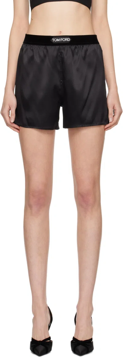 Tom Ford Black Boxer Shorts In Lb999 Black