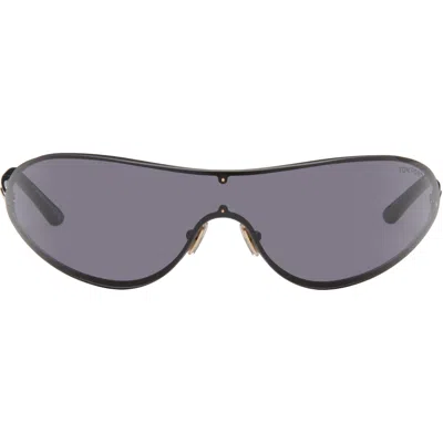 Tom Ford Black Brady Sunglasses In Purple
