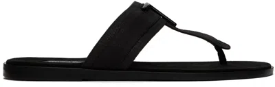 Tom Ford Black Brighton Flip Flops