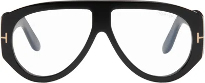 Tom Ford Black Bronson Pilot Blue Block Glasses
