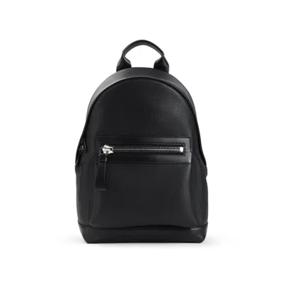 Tom Ford Black Calf Leather Backpack