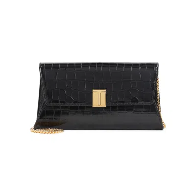 Tom Ford Black Calf Leather Clutch