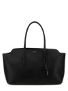 Tom Ford Natural Grain Leather Large Shoulder Bag In Black