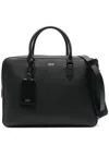 Tom Ford Zippered Shoulder Bag For Carrying Documents In Black
