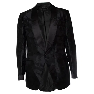 Pre-owned Tom Ford , Black Camo Blazer