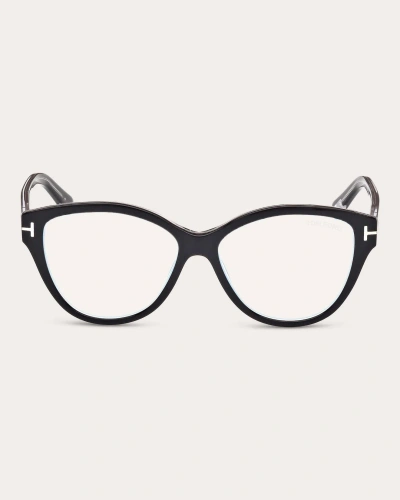 Tom Ford Black Cat-eye Blue-light Glasses