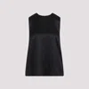 Tom Ford Elegantly Crafted Silk Charmeuse Top In Black