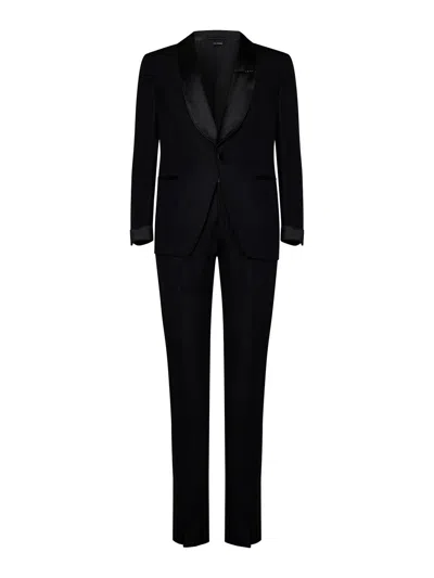 Tom Ford Two-piece Single-breasted Dinner Suit In Black
