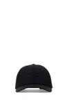 Tom Ford Man Black Cotton Baseball Cap In Black