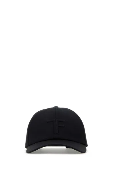 Tom Ford Man Black Cotton Baseball Cap