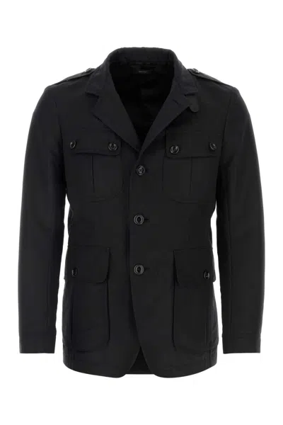 Tom Ford Jackets And Vests In Black