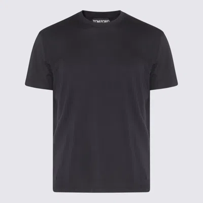 Tom Ford Cotton-blend Jersey T-shirt In Black