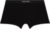 Tom Ford Black Cotton Boxer Briefs In Black