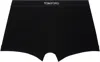 Tom Ford Black Cotton Boxer Briefs In Black