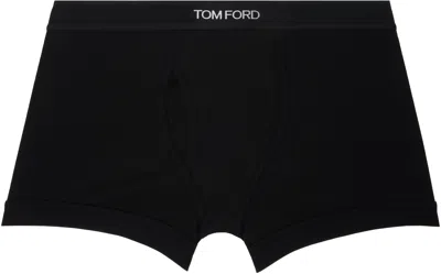 Tom Ford Black Cotton Boxer Briefs