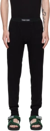 Tom Ford Logo Waistband Long Johns In Black