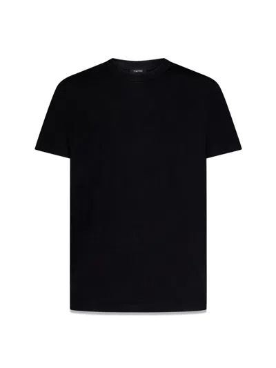Tom Ford Black Cotton Modal Polo