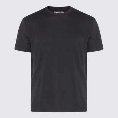 TOM FORD TOM FORD BLACK COTTON T-SHIRT