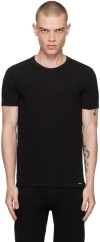 Tom Ford Regular Fit Black T-shirt With Classic Crew Neckline