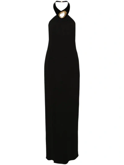 Tom Ford Black Crepe Maxi Dress