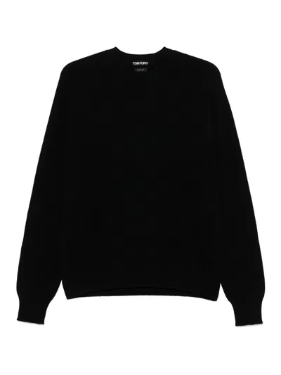 TOM FORD BLACK CREWNECK SWEATER
