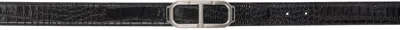 Tom Ford Black Croc Stadium Reversible Belt