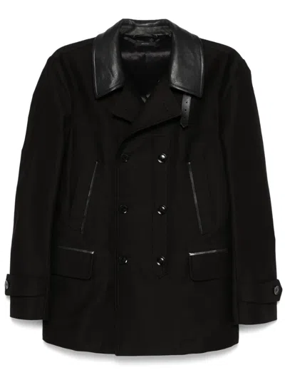 Tom Ford Cabanjacke Mit Kontrastkragen In Schwarz