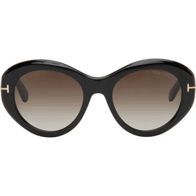 Tom Ford Black Elodie Sunglasses In Multi