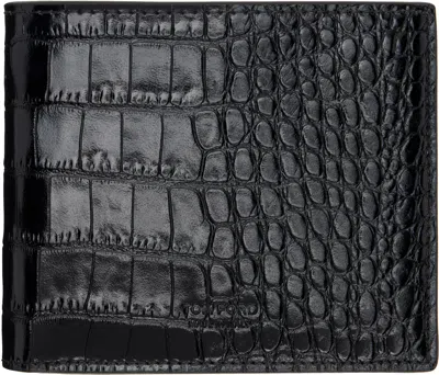 Tom Ford Black Exotic Line Bifold Wallet