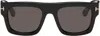 Tom Ford Black Fausto Sunglasses In 01a Black