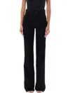 Tom Ford Black Flare Cotton Jeans In Black