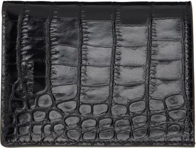 Tom Ford Black Folding Card Holder