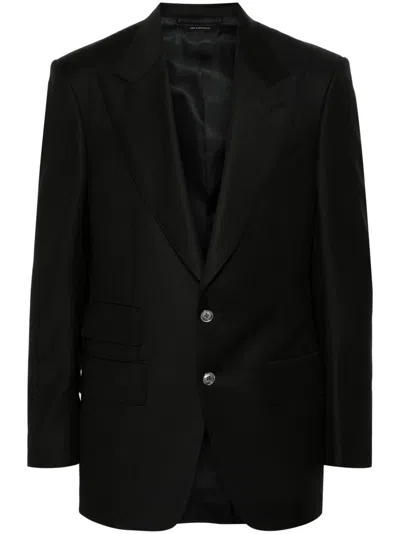 Tom Ford Grain De Poudre Blazer In Black